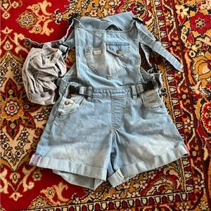 The Mumsie Denim Overalls Eco Classic Shortie Size XS Excellent condition
